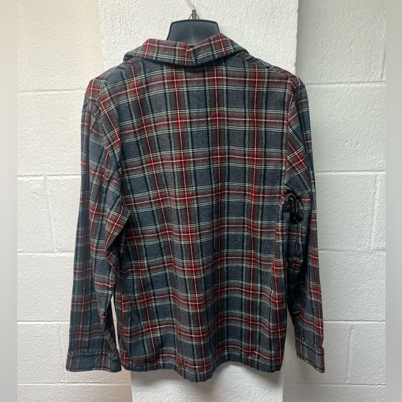 L.L. Bean Men's Plaid Button Down Shirt - Red and Green - Picture 4 of 4